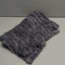 Pack of 2 Faux Fur Throw Pillow Covers 18x18 Inch Striped Decorative Soft Plush Couch Pillow Case Home Decor for Bed, Sofa, Living Room Darkgrey