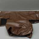 Faux Leather Arm Rest Covers, Set of 2 (Brown)