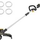 HEINPRO Cordless Weed Wacker Compatible with DeWalt 20V MAX Battery | 16" Brushless Weed Eater, Grass Trimmer for Lawn Care, Bump Feed, String Trimmer With 4 Bulk Trimmer Line Coils (Tool Only)