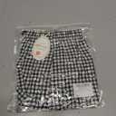 Casual Shorts for Women Gingham Boxer Shorts for 2026 Summer Beach Bottoms Black (Black, S)