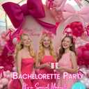 Soonlyn Bow Balloon Arch kit 13ft 12In Hot Pink Balloons with Bow Foil Balloon, Bow Ribbon 28pcs for Coquette Birthday Decorations Bow Party Decorations Baby Shower Bachelorette