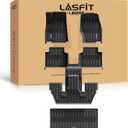LASFIT Floor Mats for Jeep Grand Cherokee L 2021-2025 2026 (ONLY for 6 Seaters Without Center Console) All Weather Custom Fit Car Floor Liners Trunk Mat Accessories Black