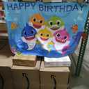 Baby Shark Birthday Decorations, Shark Theme Birthday Decorations Including Backdrop balloon, for 1st 2nd 3rd Party Decorations
