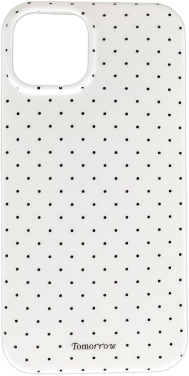 Cute Case Compatible for iPhone 13/14,Cute Polka Dot Design Phone Case,Soft Slim TPU Shockproof Phone Cover for Women Girls White