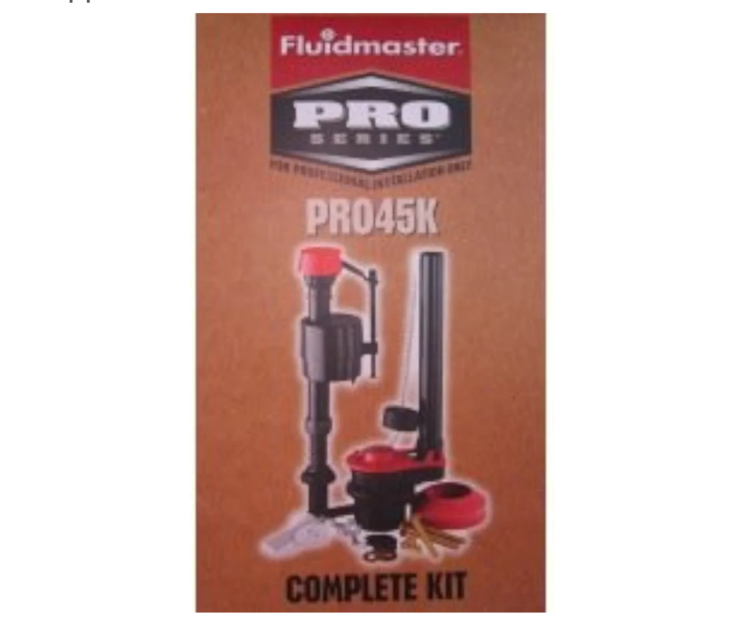 Fluidmaster PRO45K Kit with Fill Flush Valves Flapper Lever Bolt