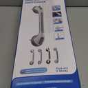 TAILI Grab Bars for Bathtubs and Showers 2 Pack Suction Grab Bar, Heavy Duty Shower Handle Removable Bath Handrails for Seniors and Elderly, Bathroom Safety Grip No Drilling Waterproof,Grey (16.8", Gray)