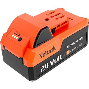 VOLTASK 24V 4.0AH Lithium-Ion Battery Replacement for Cordless Snow Shovel and Cordless Snow Blower