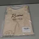 Rooscier Women's Lace Patchwork Sexy Deep V Neck Knitted Vests Undershirt Camis Tank Tops (M)