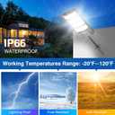 Solar Street Lights Outdoor Waterproof , 6500K 320 Angle Flood light,5730 LED Solar Parking Light with Motion Sensor and Remote Control for Outdoor, Streets, Courtyards, Parking Garages,4 Pack