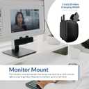 Cyber Acoustics USB Speaker Bar (CA-2890) Stereo USB Powered Speaker, Easily Clamps to Monitor, Convenient Controls