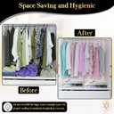 CasaZX Vacuum Storage Bags  12 Pack with Hand Pump | Space Saver Compression Bags for Clothes & Bedding | Extra Thick, Airtight Double-Zip, Triple-Valve | Reusable Storage (Jumbo/Large/Medium)