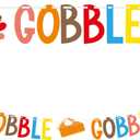 Gobble Gobble Turkey Thanksgiving Banner - Essential Thanksgiving Party Supplies for Unforgettable Party Decorations