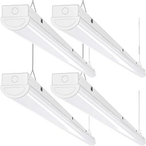 ANTLUX 110W LED Linear Strip Lights 8FT LED Shop Lights, 12000 Lumens, 5000K, 8 Foot Garage Light, Surface Mount and Hanging Ceiling Lighting Fixture, Fluorescent Tube Replacement, 4 Pack