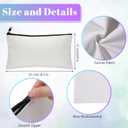 Wesiti 28 Piece Blank Canvas Tote and Makeup Bag Bulk Plain Cotton Tote with Handle Cosmetic Pouch with Zipper Reusable Grocery Bag for DIY Sublimation Embroidery Craft Wedding Christmas Gift