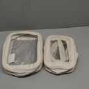 5PCS Diaper Bag Organizer Pouch Set, TSA Approved Toiletry BagClear Waterproof TPU Makeup Bag Set Travel Organizer Bags for Women and Kids Christmas Gift (White)