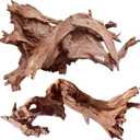 Jorewood Natural Aquarium Driftwood for Fish Tanks & Reptile Terrariums – Safe Fish Tank Decorations, Unique Twisted Branches 2-Piece 10-14 Inch Low Tannin, Easy to Sink