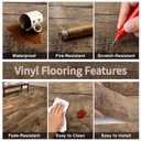 Peel and Stick Vinyl Flooring 36 Pack 54 Sq.Ft, Wood-Look Luxury Vinyl Plank Flooring, Waterproof Self-Adhesive DIY for Bedroom, Kitchen and Bathroom