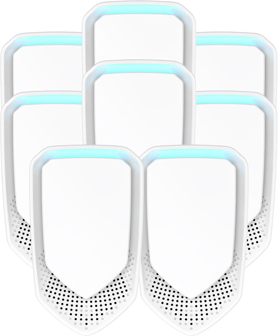 2026 Upgraded Air Ionizers for Home, 8 Pack Negative Ion Air Purifier Plug In, Whisper-Quiet Dust Mites Killer & Odor Eliminator for Bathroom, Bedroom, Kitchen, Pet Areas, Filterless