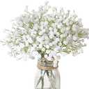 Veryhome 30PCS Fake Babys Breath Flowers Artificial White Flowers Gypsophila DIY Floral Bouquets Arrangement Wedding Home Decor
