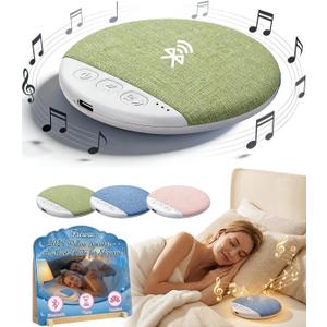 2026 New Flat Under Pillow Speakers for Sleeping, Bone Conduction Pillows Speaker Bluetooth, Private Ultra-Thin Aid with White Noise Timer, Mini Portable Slim Wireless Bedside Speak (Green)