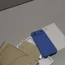 Magnetic for iPhone Air Case, Compatible with MagSafe, [Full Camera Protection][Screen Protector] Silicone Shockproof Protective Phone Case for iPhone 17 Air 6.5", Lake Blue