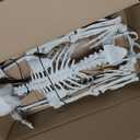 KANKUN 36" Halloween Skeleton, 3 FT Full Body Stayable Movable Joints, Posable Hanging Skeletons for Halloween Decoration