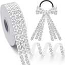 Poen 3 Rolls 75 Yards Volleyball Ribbon 3/8-inch Black White Cheer Ribbon Volleyball Party Supplies Decorations Sports Ribbons for Team Hair Bows Wreath Sport Lanyards Gift Wrapping