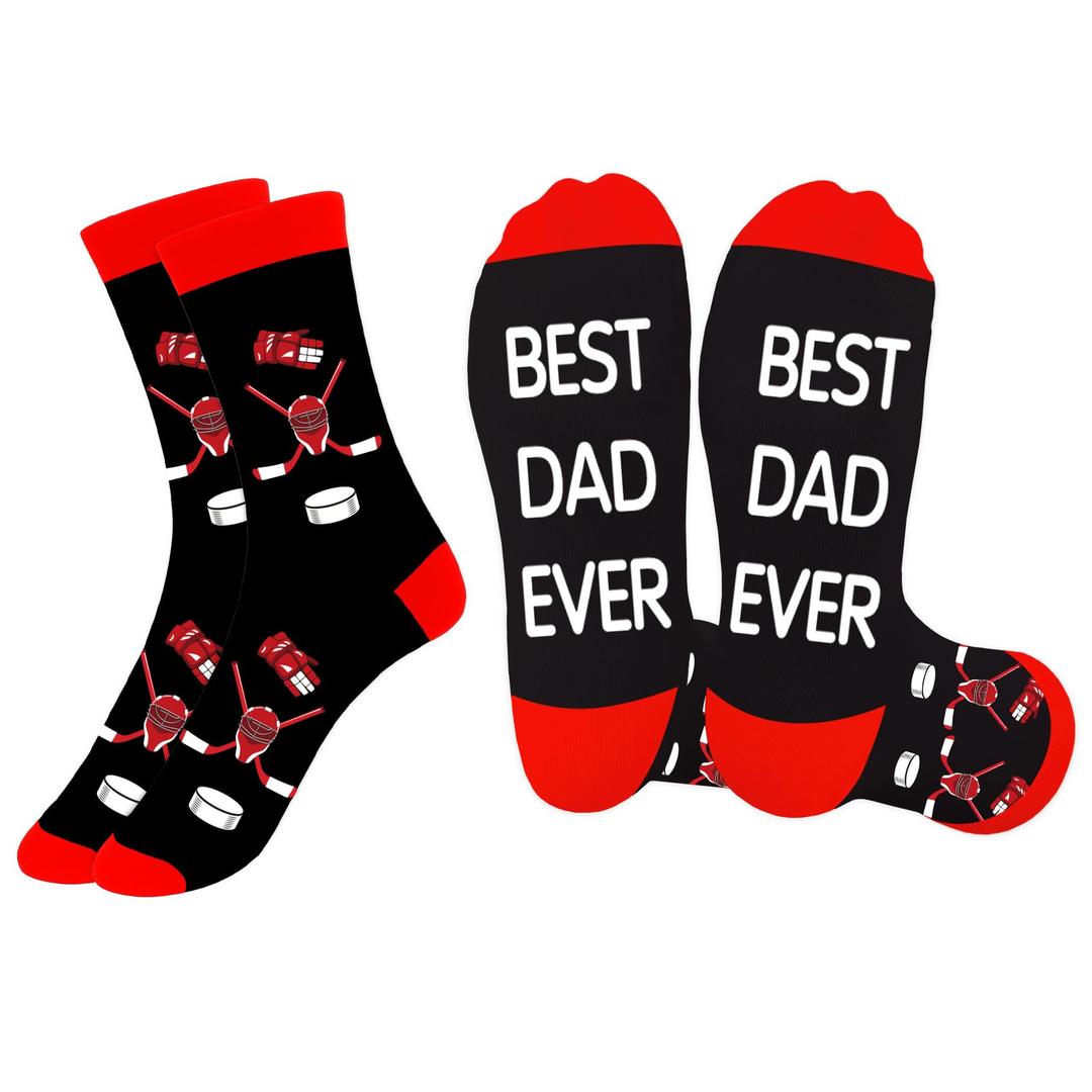 Liomxase Hockey Dad Gifts - Christmas Gifts for Dad,Dads Birthday Valentines Day Father's Fathers Day Retirement Retired Gift from Daughter Son,Stocking Stuffers for Men,Worm Cosy Socks Dads Presents
