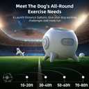 uahpet Automatic Ball Launcher for Dogs with Obstacle Detection, 3Balls