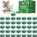 Mouse Rodent Repellent, 36 Pack Peppermint Oil Mouse Traps for Rat Mice, Ant, Roach, Spider, Squirrel, Nature Mouse Deterrent for Indoor Outdoor Use, for Garden & Home, Family & Pet Safe