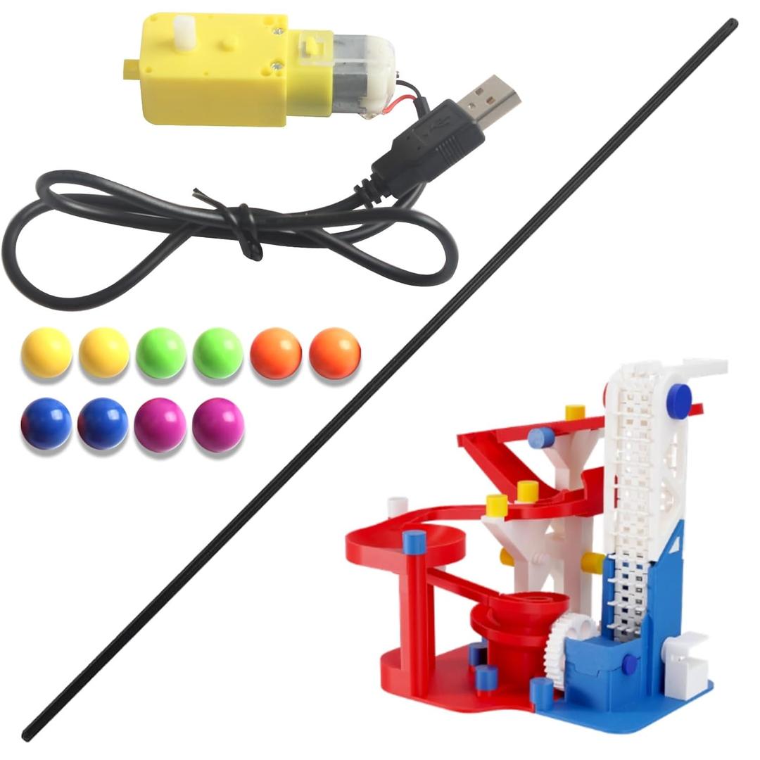 FYSETC 3D Printer Accessories - DIY Components Kit: Not Include Printed Part Color Multiple Marbles with Motor for 3D Printing Material PLA Basic Craetive Model Track-003