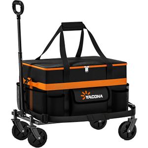 2-in-1 Rolling Cooler with Wheels, 100 Cans Large Insulated Rolling Cooler, Detachable Design, Insulated 100% Leakproof Wheeled Cooler Bag for Beach Camping Picnic Travel