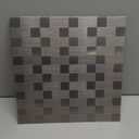 XUANINY Peel and Stick Metal Backsplash Tiles, Self Adhesive Aluminum Mosaic 3D Wall Sticker for Kitchen (Square +Rectangle Stainless Steel, 5 Sheets)