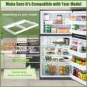 240364787 Drawer Cover Unit for Frigidaire, Kenmore Refrigerator Crisper Drawer Cover Frame, Refrigerator Replacement Parts