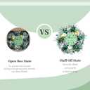 18 Inch St Patrick's Day Wreath for Front Door Green Mesh Wreath with Shamrock, Irish St Patricks Day for Indoor Outdoor Decorations Wall Home Decor