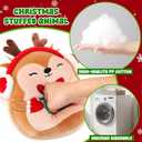 Christmas Stuffed Animals Plush Toys - 10 Inch Soft and Hugging Deer Stuffed Animal Plushes for Kids, Girls & Boys - Ideal 2025 Collectible Toys Holiday Home Decorations