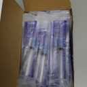 100 Pack 3ml 23Ga Plastic Syringe with Measurement for Scientific Labs, Industrial Dispensing Animal and Pet Supplies, Disposable Individually Wrapped (100, 3ml-23Ga)