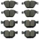 Front and Rear Ceramic Brake Pads fit for 2009-2011 For BMW 335d, 2007-2010 For BMW 335i, 2009-2010 For BMW 335i xDrive, 2008 For BMW 335xi