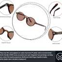 Retro Oval Sunglasses for Women Men Trendy Small Face Round Sunnies 90s Vintage Style UV400 Protection