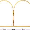 REDHUGO Double Glass Frame for Pressed Flowers Handmade, Pressed Flower Frame, Hinged Tabletop Brass Photo Frames, Dried Flower Display Folding Picture Frame for Home, ArcShaped, Gold, 57 Inches