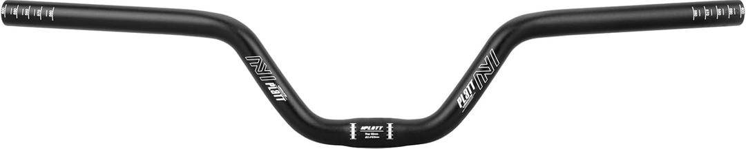 PLATT 25.4/31.8mm Mountain Bike Handlebar/Riser Handlebar - (30mm, 35mm, 50mm, 70mm, 90mm, 120mm, 160mm) High-Rise Aluminum Alloy MTB Handlebar (25.4mm-620mm, 90mm Rise)