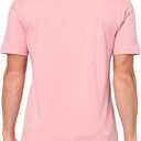 BOSS Men's Tonal Woven Patch Logo Jersey T-Shirt (Pink, XL)