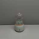 Makeup brush holder with Clear Lid Rotating Dustproof Makeup Brushes Organizer Spinning Cosmetics Holders Storage Cup for Vanity Desktop Bathroom Countertop(light green) (Light Green)