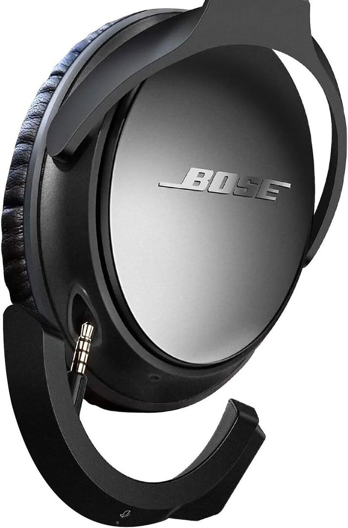 Upgraded aptX Wireless Bluetooth Adapter for Bose QuietComfort 25 QC 25Headphones with Mic/Volume Control, Black