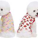 2 Packs Pet Dog Recovery Onesie Suit for Dogs Cats After Surgery,Dog Abdominal Wounds Bandages Cone E-Collar Alternative. (Pink, M) (M)