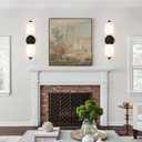 Vintage Milk Glass Bathroom Vanity Light, 2-Light Vintage Wall Sconce with Antique Brass Finish Base & White Glass Shad, Wall Sconce Lighting for Mirror, Living Room, Gallery (Bulbs Included)