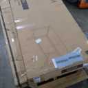 VASAGLE Dining Table for 4 People, Kitchen, 120 x 75 x 75 cm, Sturdy Metal Frame, Industrial Style, for Living Room, Dining Room, Rustic Brown-Black