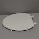Bemis 7300SLEC Slow Close Toilet Seat, Easy Clean Hinges and Durable Plastic Seat, Made in USA, Elongated, Biscuit