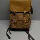 JAEP Camera Backpack - Weather Resistant 16 Ounces Waxed Memory Canvas  DSLR SLR Backpacks with 15.6 laptop sleeve compartment and Tripod Holder for Photographers -Vintage leather Style (Khaki)