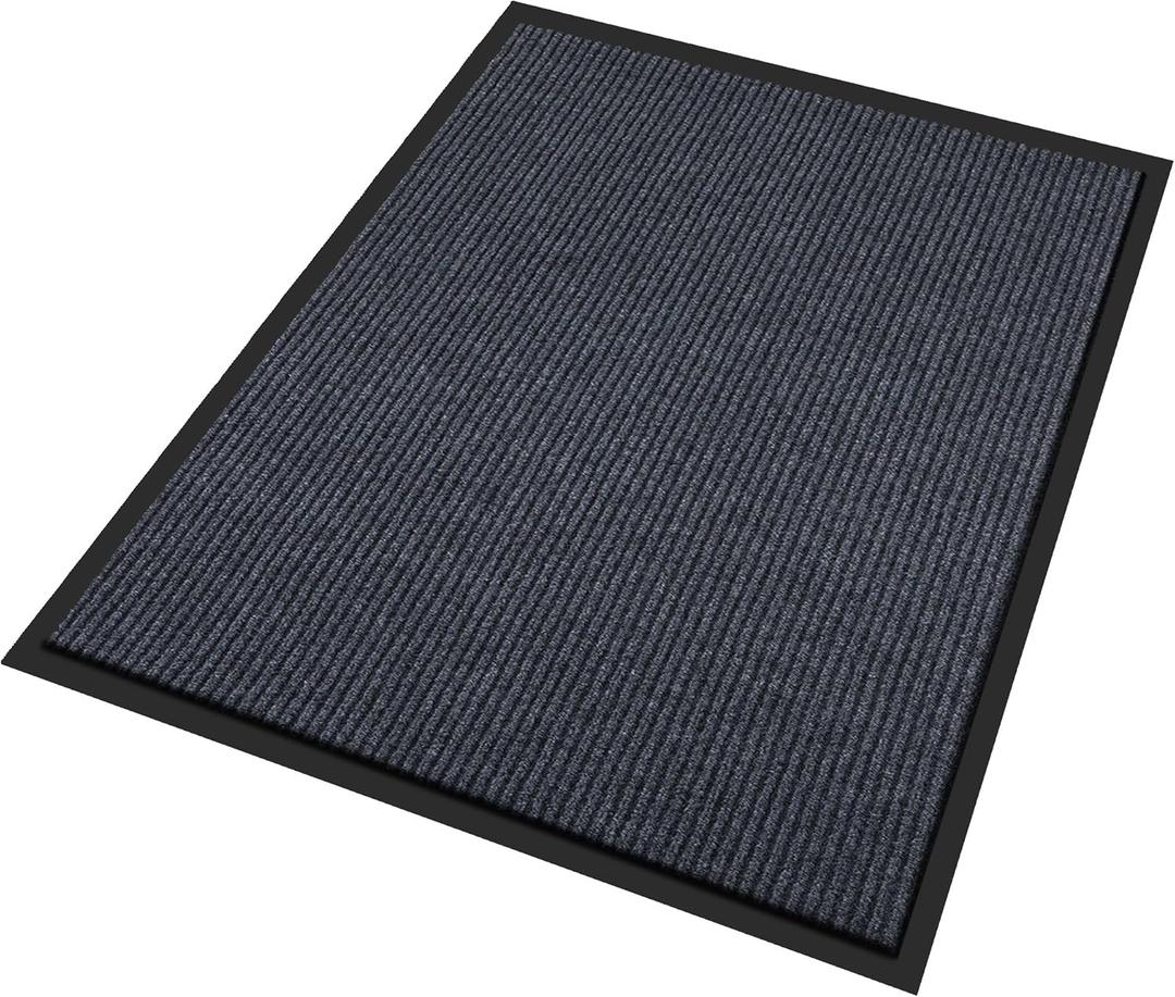 Extra Large Front Door Mat, 3 x 4 Feet Indoor Outdoor Entrance Mat, Heavy Duty Commercial Floor Mats, Non-Slip Rubber Backing Doormat for Entryway, Waterproof, Low-Profile, Easy to Clean